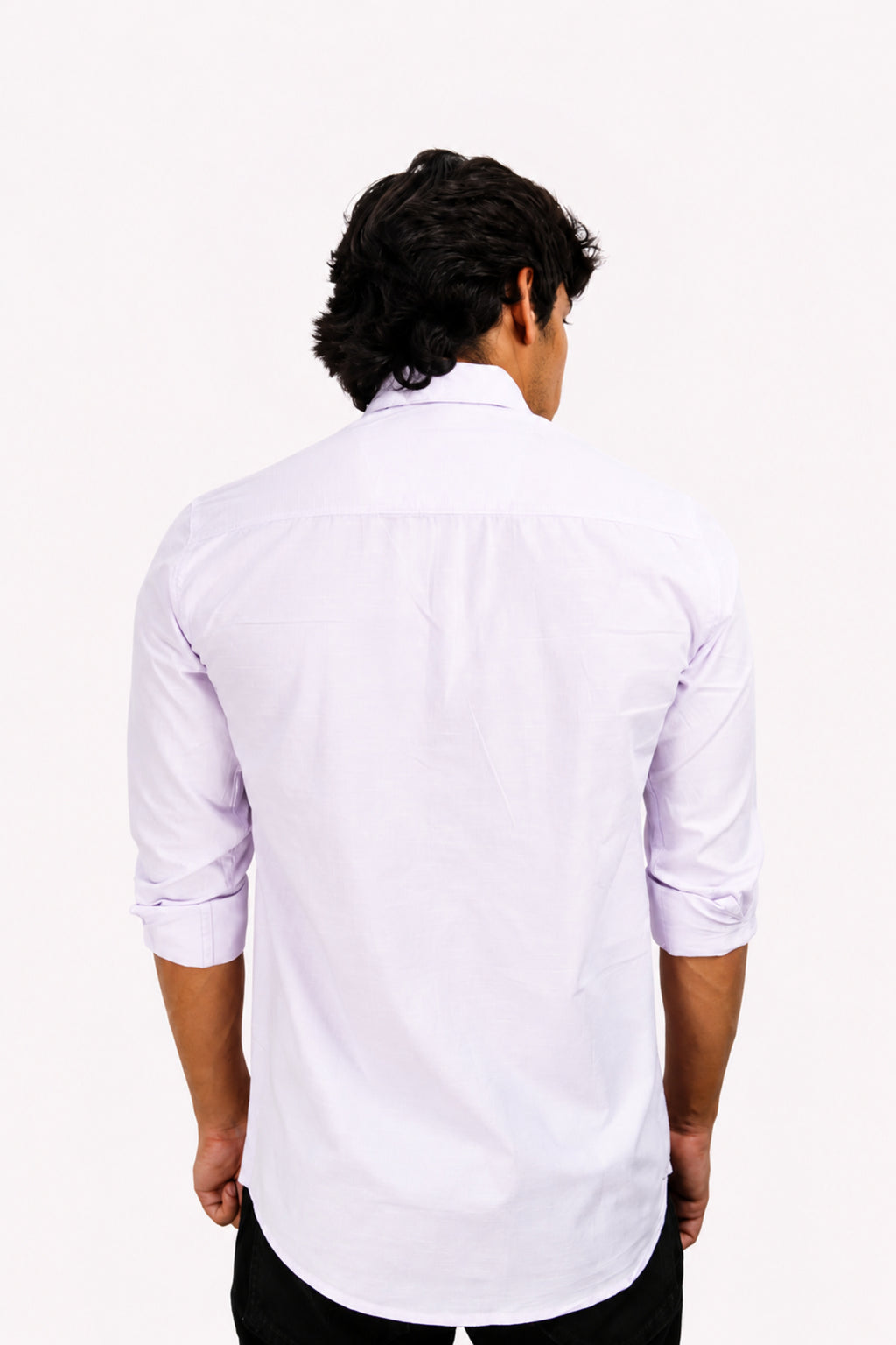 LINP LAVENDER | SLIM FIT PREMIUM POLO NECK CASUAL SHIRT | TEASERWEAR