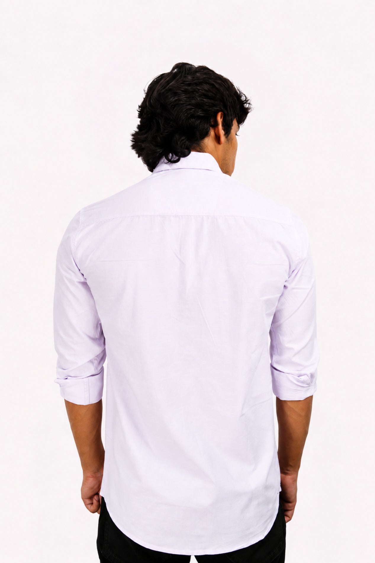 LINP LAVENDER | SLIM FIT PREMIUM POLO NECK CASUAL SHIRT | TEASERWEAR