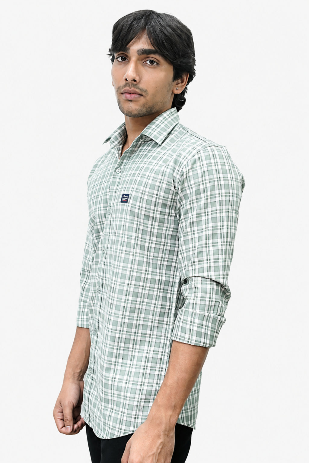 DOBC 2 LIGHT GREEN | SLIM FIT PREMIUM POLO NECK CASUAL SHIRT | TEASERWEAR