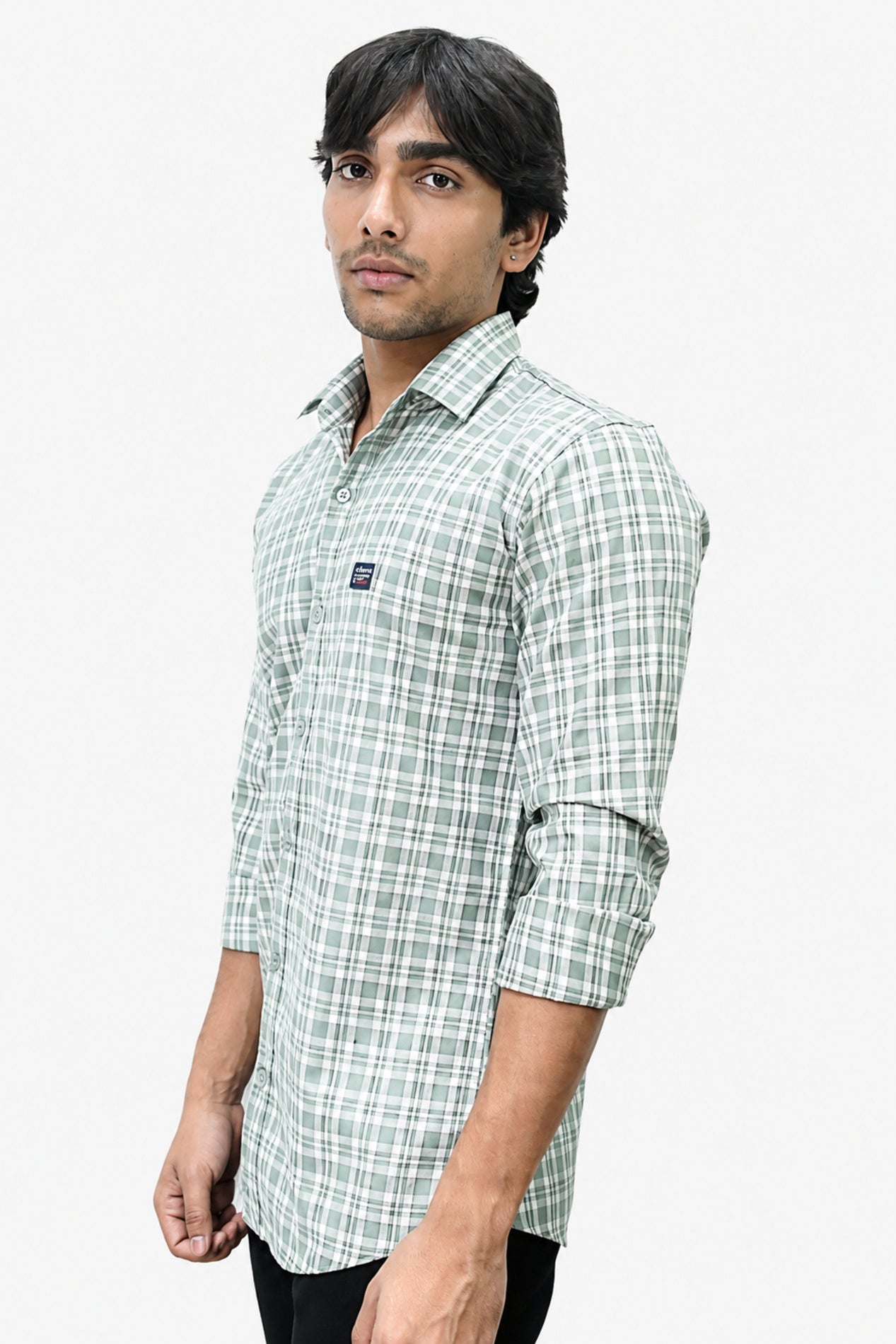 DOBC 2 LIGHT GREEN | SLIM FIT PREMIUM POLO NECK CASUAL SHIRT | TEASERWEAR