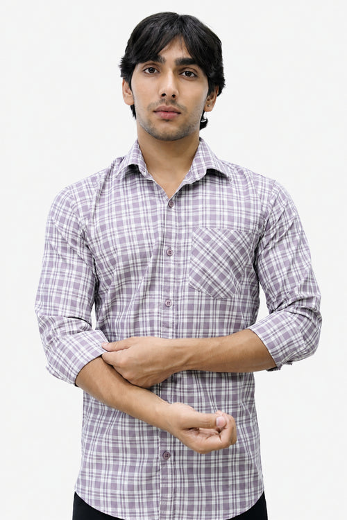 DOBC 2 LAVENDOR | SLIM FIT PREMIUM POLO NECK CASUAL SHIRT | TEASERWEAR