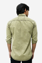 ROF GREEN | SLIM FIT PREMIUM POLO NECK CASUAL SHIRT | TEASERWEAR