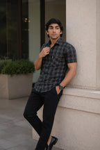 OXFHC DARK GREEN | SLIM FIT PREMIUM POLO NECK CASUAL SHIRT | TEASERWEAR
