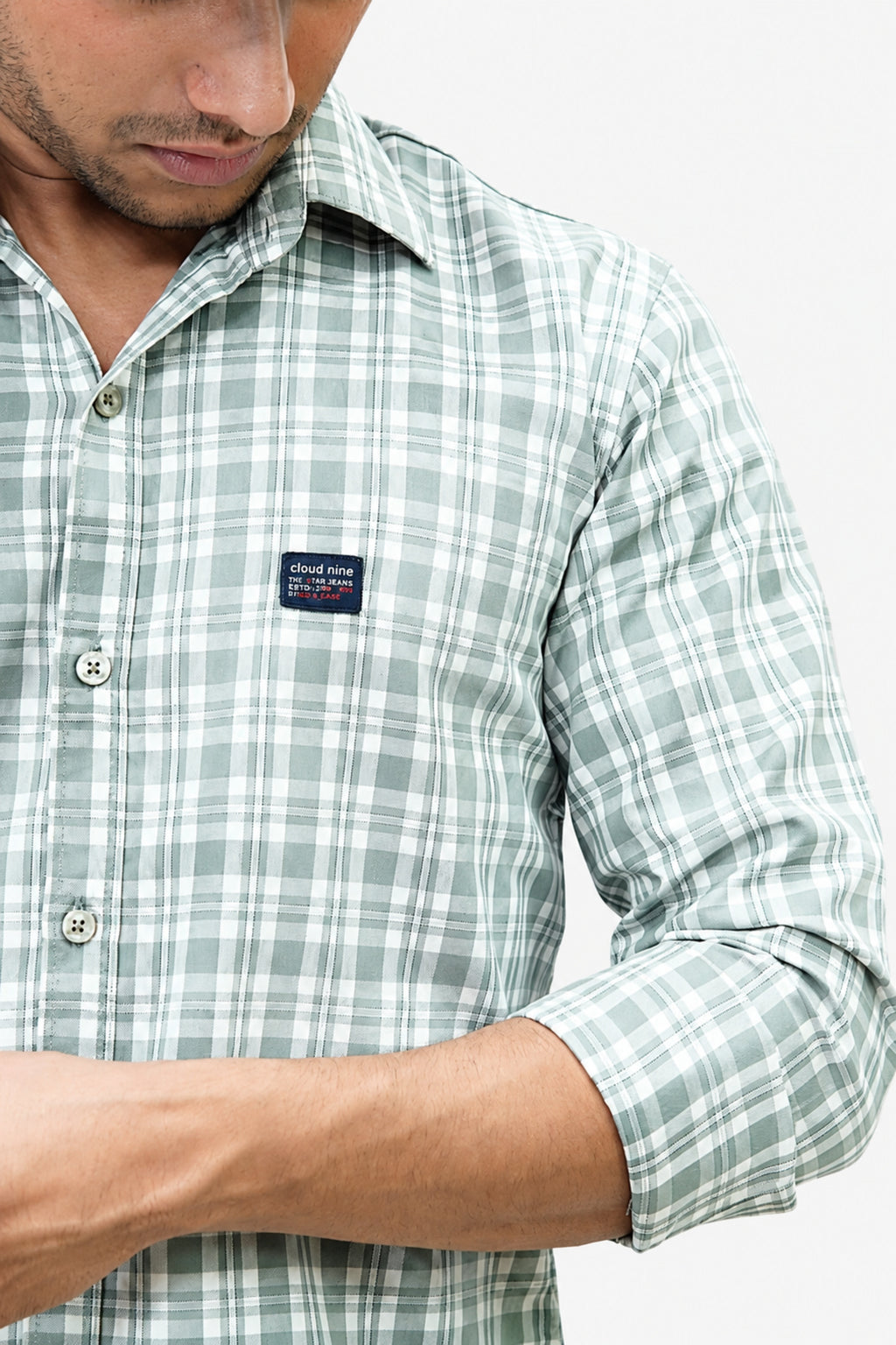 DOBC 2 LIGHT GREEN | SLIM FIT PREMIUM POLO NECK CASUAL SHIRT | TEASERWEAR