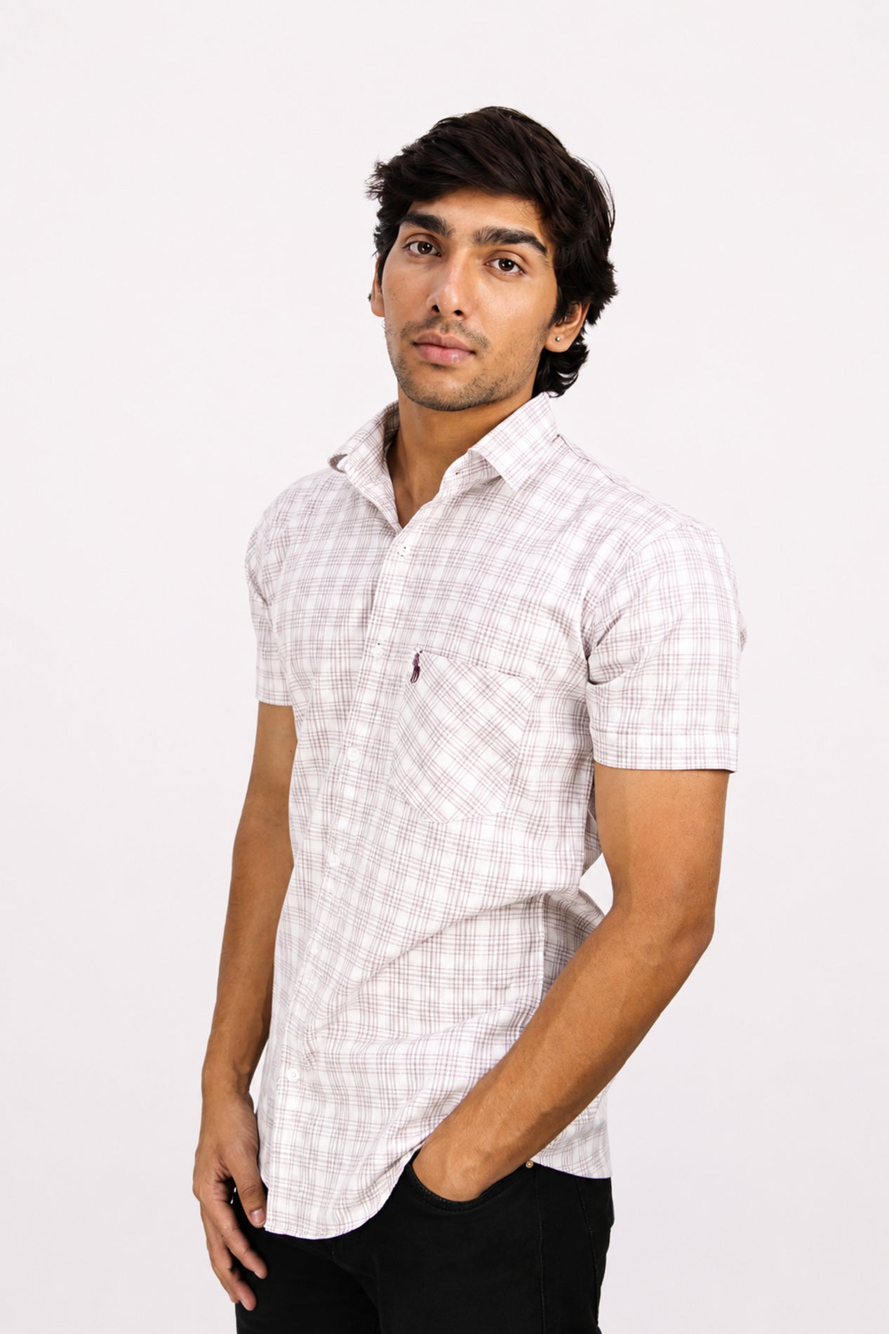 OXFHC LAVENDER | SLIM FIT PREMIUM POLO NECK CASUAL SHIRT | TEASERWEAR