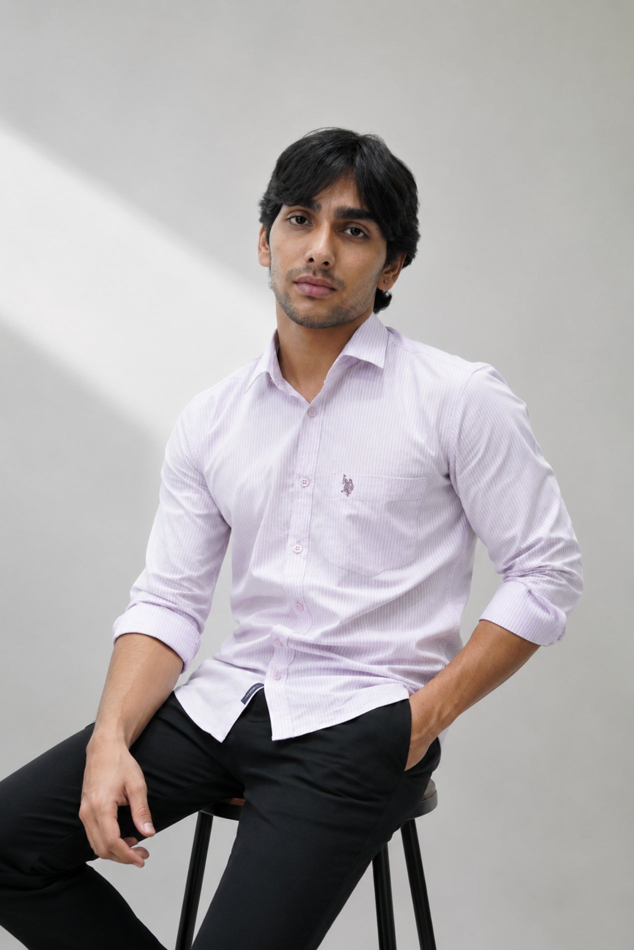 OXFL 2 PINK | SLIM FIT PREMIUM POLO NECK CASUAL SHIRT | TEASERWEAR