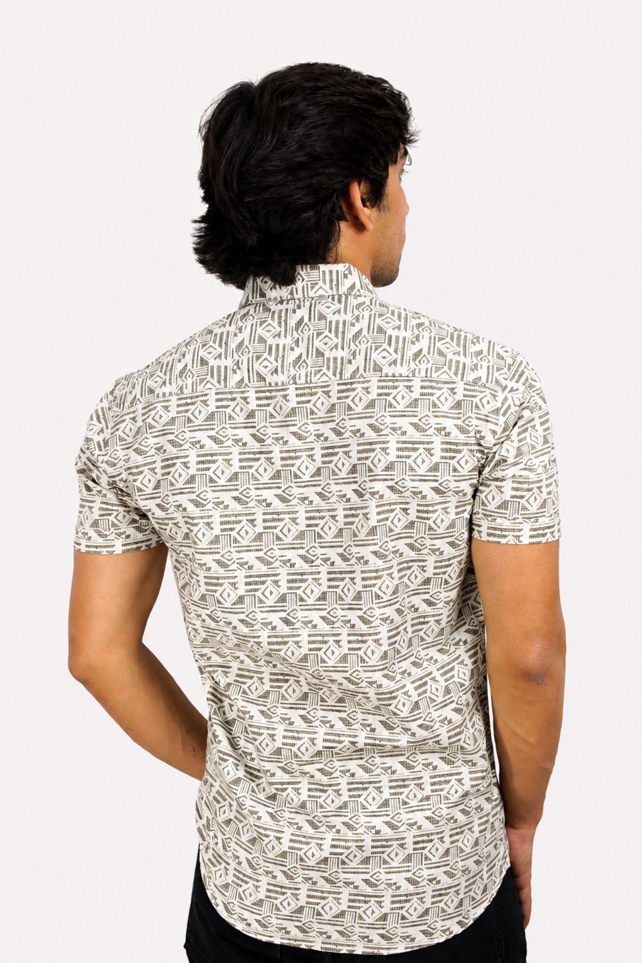 DOBHP GREY | SLIM FIT PREMIUM POLO NECK CASUAL SHIRT | TEASERWEAR