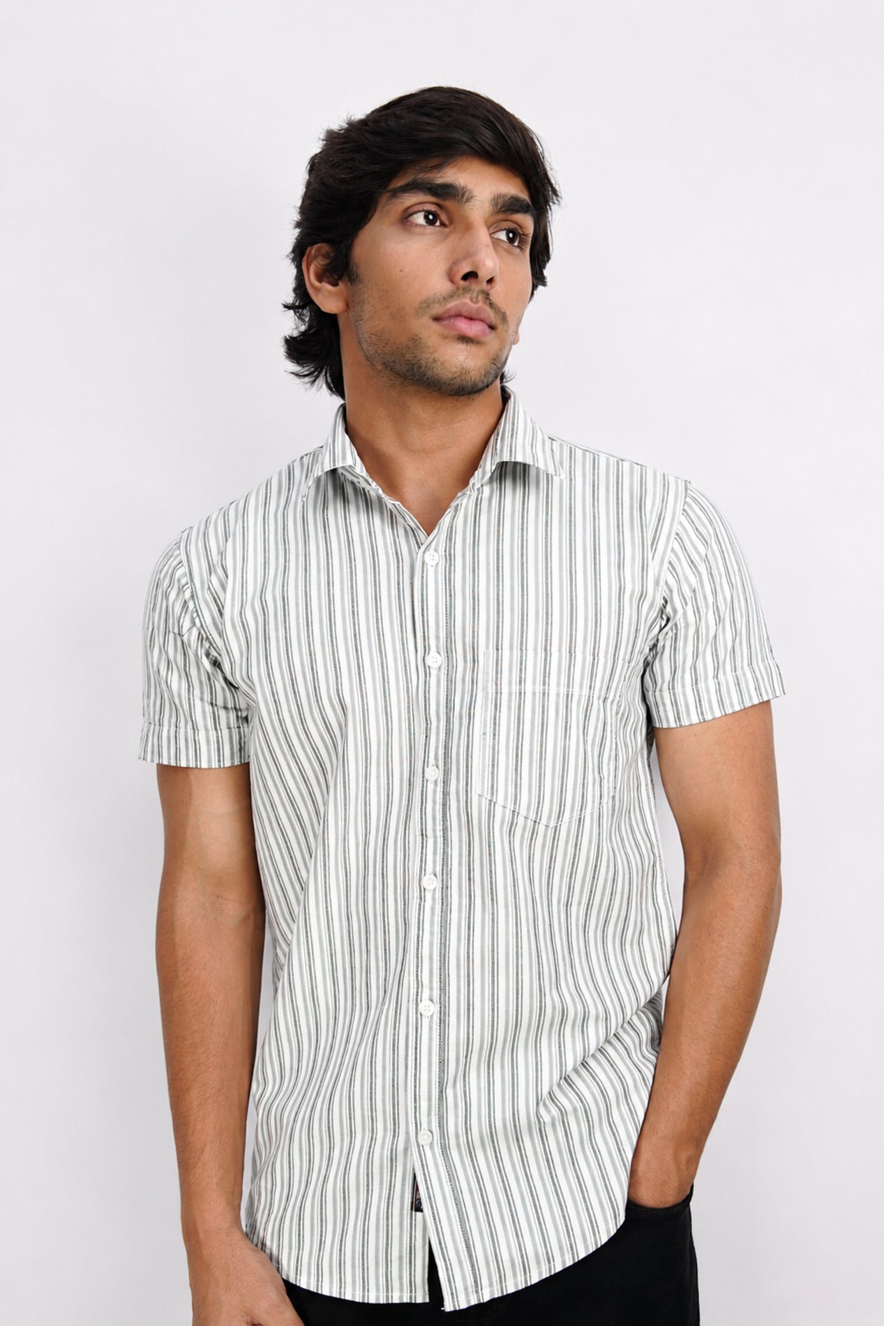 OXFHL LIGHT BLUE | SLIM FIT PREMIUM POLO NECK CASUAL SHIRT | TEASERWEAR