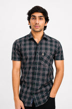 OXFHC DARK GREEN | SLIM FIT PREMIUM POLO NECK CASUAL SHIRT | TEASERWEAR