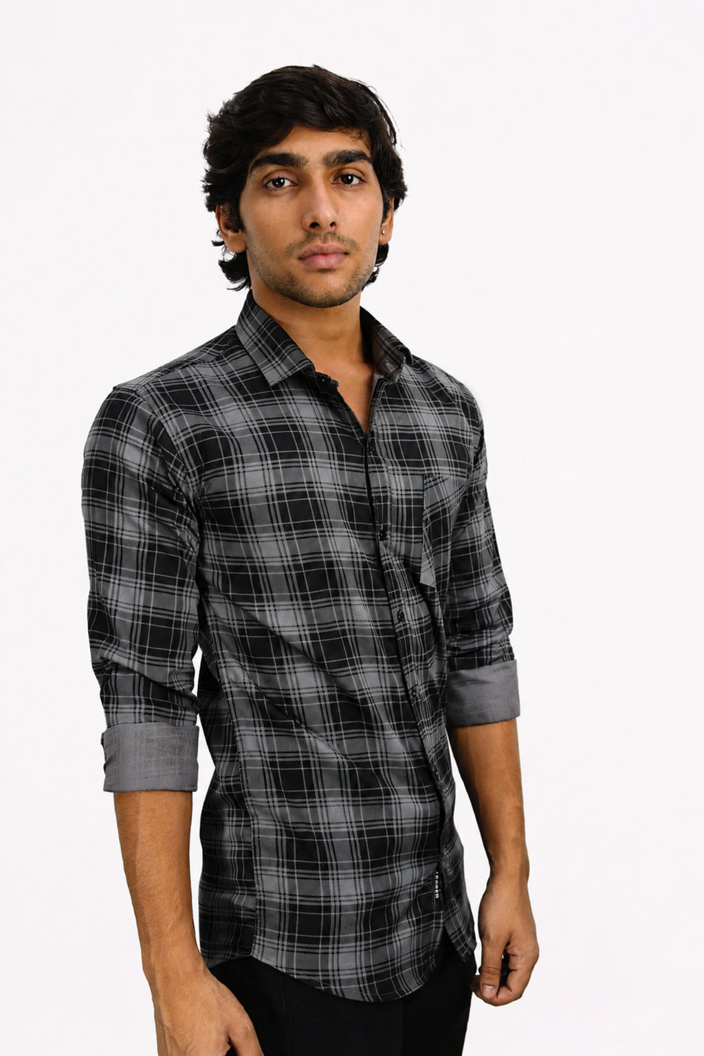 LAFC 2 GREY | SLIM FIT PREMIUM POLO NECK CASUAL SHIRT | TEASERWEAR