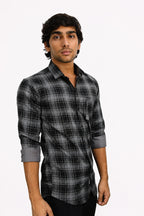 LAFC 2 GREY | SLIM FIT PREMIUM POLO NECK CASUAL SHIRT | TEASERWEAR