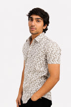 DOBHP GREY | SLIM FIT PREMIUM POLO NECK CASUAL SHIRT | TEASERWEAR