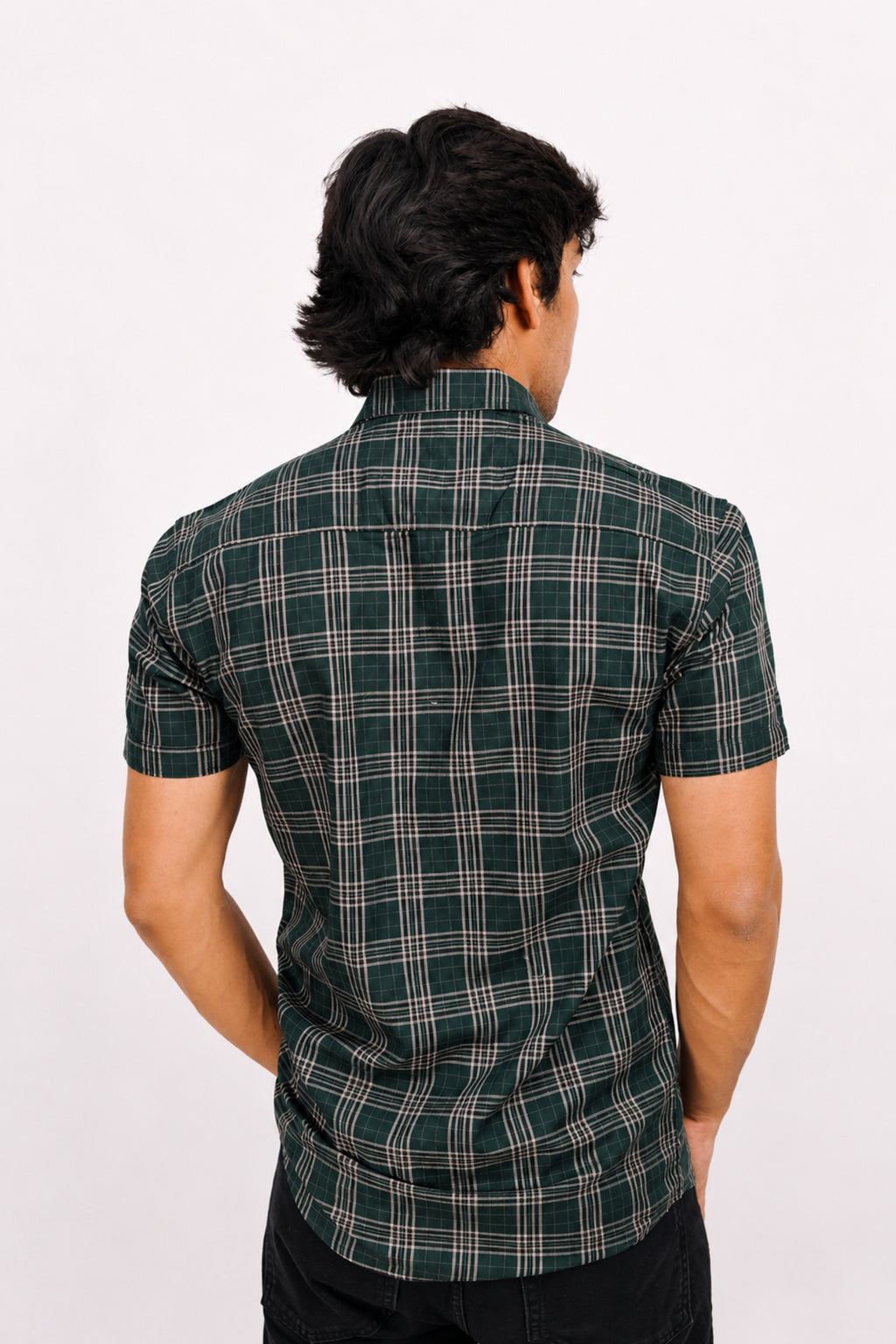 OXFHC DARK GREEN | SLIM FIT PREMIUM POLO NECK CASUAL SHIRT | TEASERWEAR