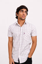OXFHC LAVENDER | SLIM FIT PREMIUM POLO NECK CASUAL SHIRT | TEASERWEAR