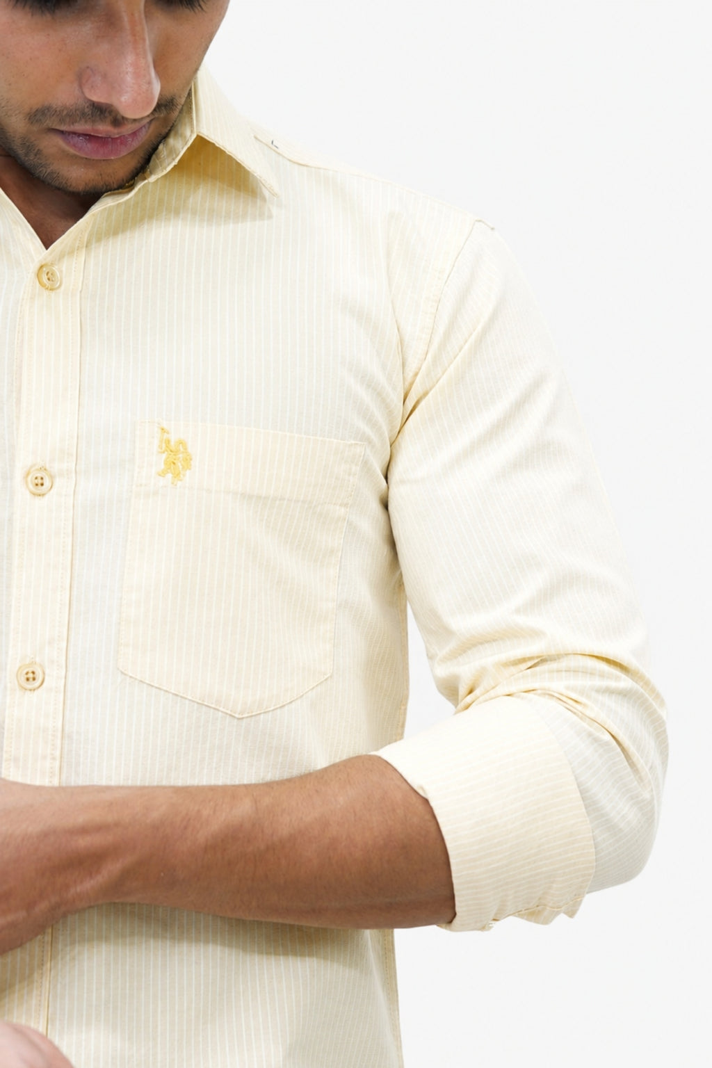 OXFL 2 LIGHT ORANGE | SLIM FIT PREMIUM POLO NECK CASUAL SHIRT | TEASERWEAR