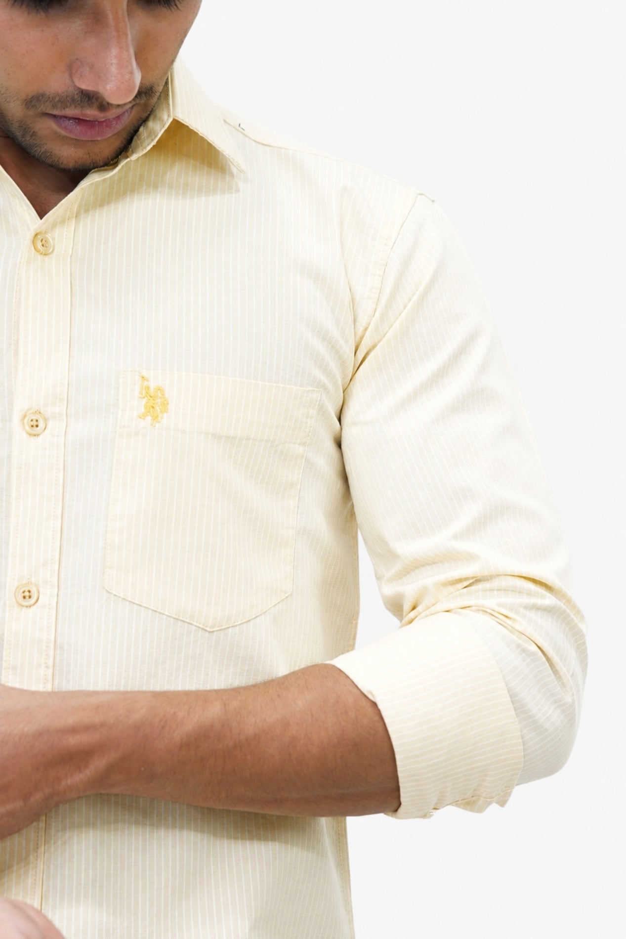 OXFL 2 LIGHT ORANGE | SLIM FIT PREMIUM POLO NECK CASUAL SHIRT | TEASERWEAR