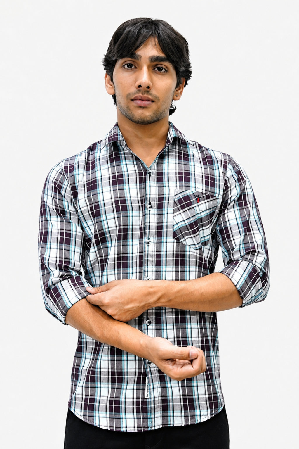 DOBC 2 MAROON | SLIM FIT PREMIUM POLO NECK CASUAL SHIRT | TEASERWEAR