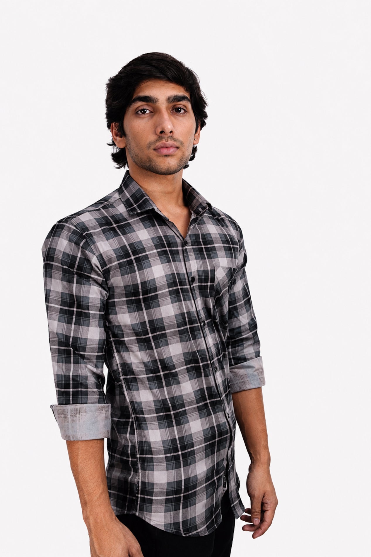 LAFC 2 LIGHT GREY | SLIM FIT PREMIUM POLO NECK CASUAL SHIRT | TEASERWEAR