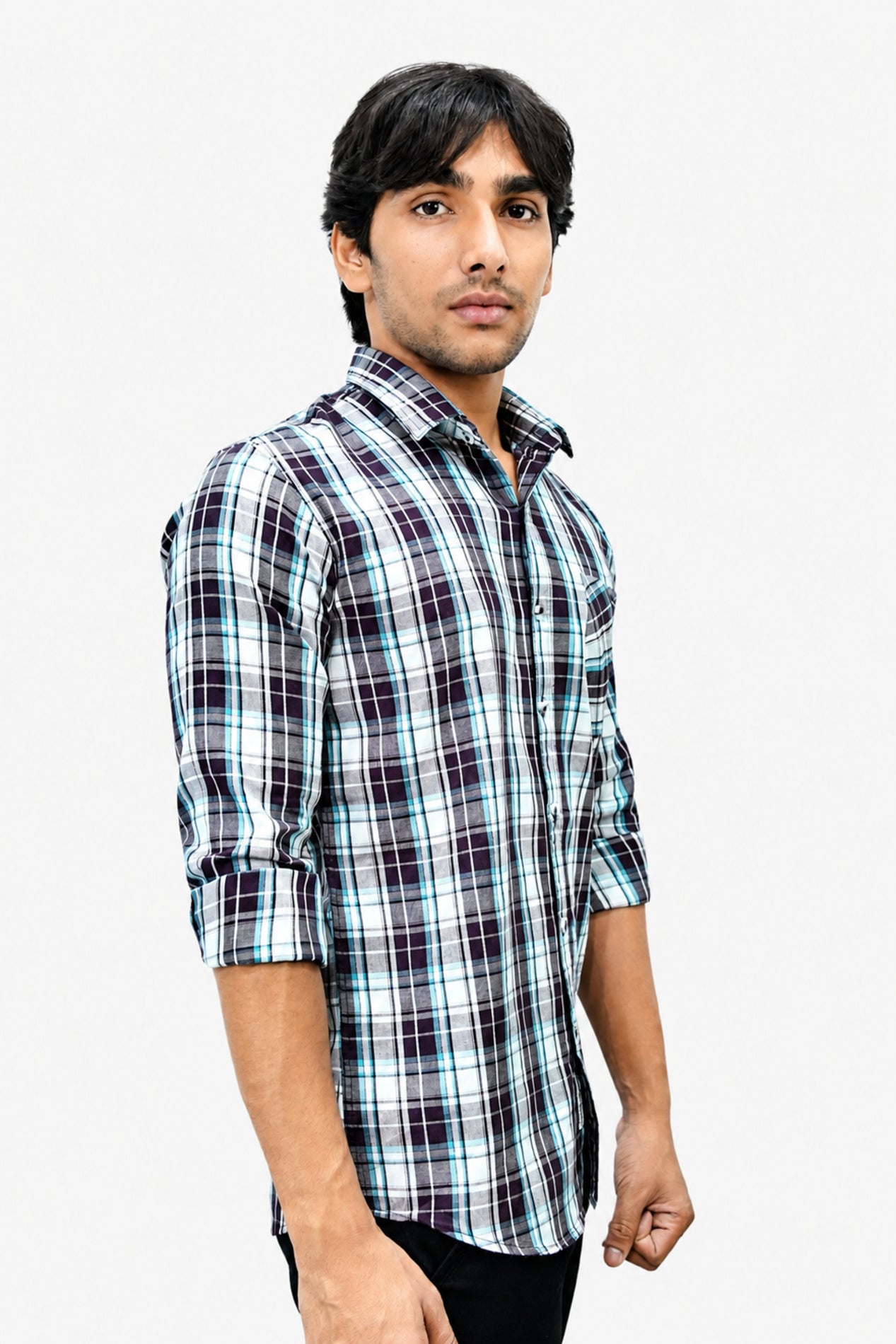 DOBC 2 MAROON | SLIM FIT PREMIUM POLO NECK CASUAL SHIRT | TEASERWEAR