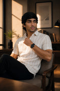 OXFHL CREAM | SLIM FIT PREMIUM POLO NECK CASUAL SHIRT | TEASERWEAR