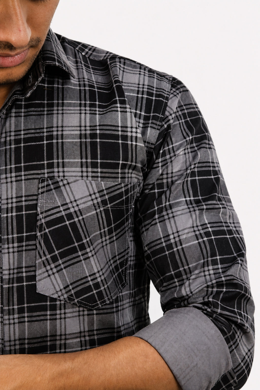 LAFC 2 GREY | SLIM FIT PREMIUM POLO NECK CASUAL SHIRT | TEASERWEAR