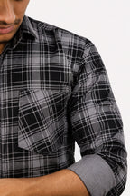 LAFC 2 GREY | SLIM FIT PREMIUM POLO NECK CASUAL SHIRT | TEASERWEAR
