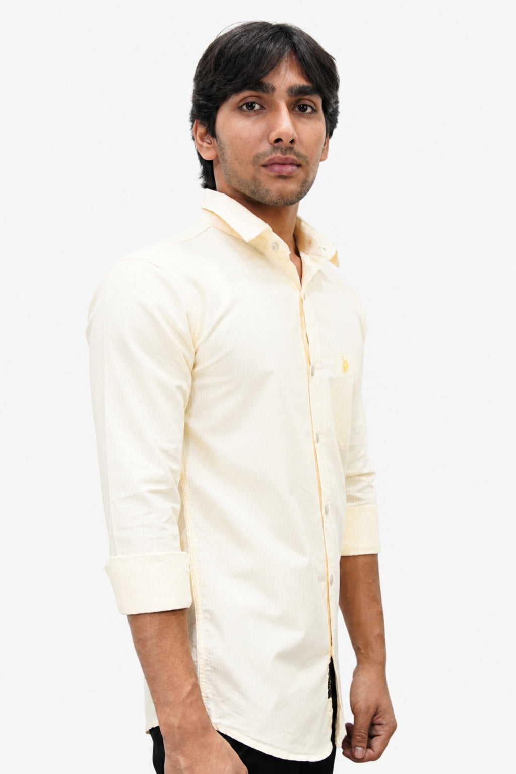OXFL 2 LIGHT ORANGE | SLIM FIT PREMIUM POLO NECK CASUAL SHIRT | TEASERWEAR