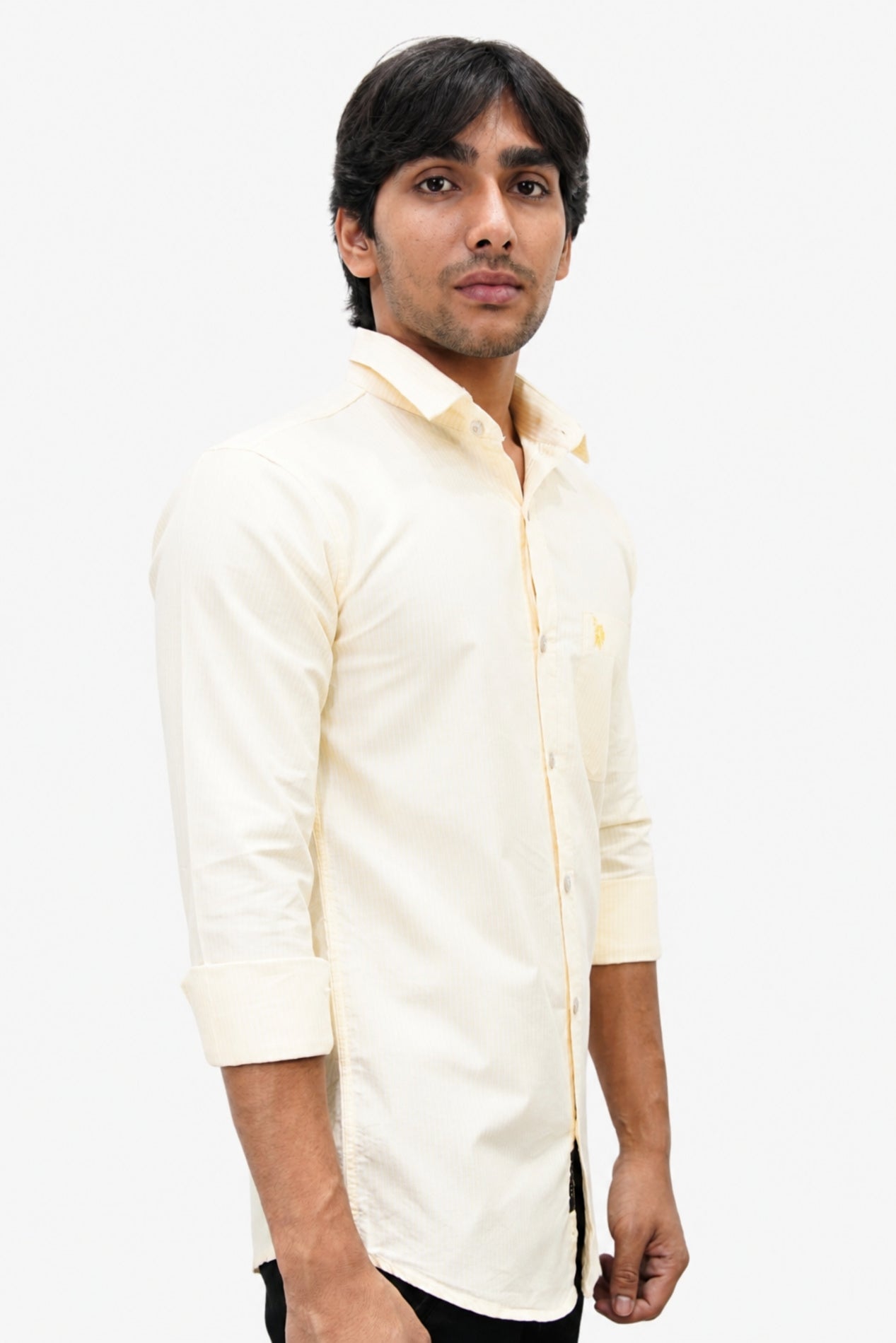 OXFL 2 LIGHT ORANGE | SLIM FIT PREMIUM POLO NECK CASUAL SHIRT | TEASERWEAR