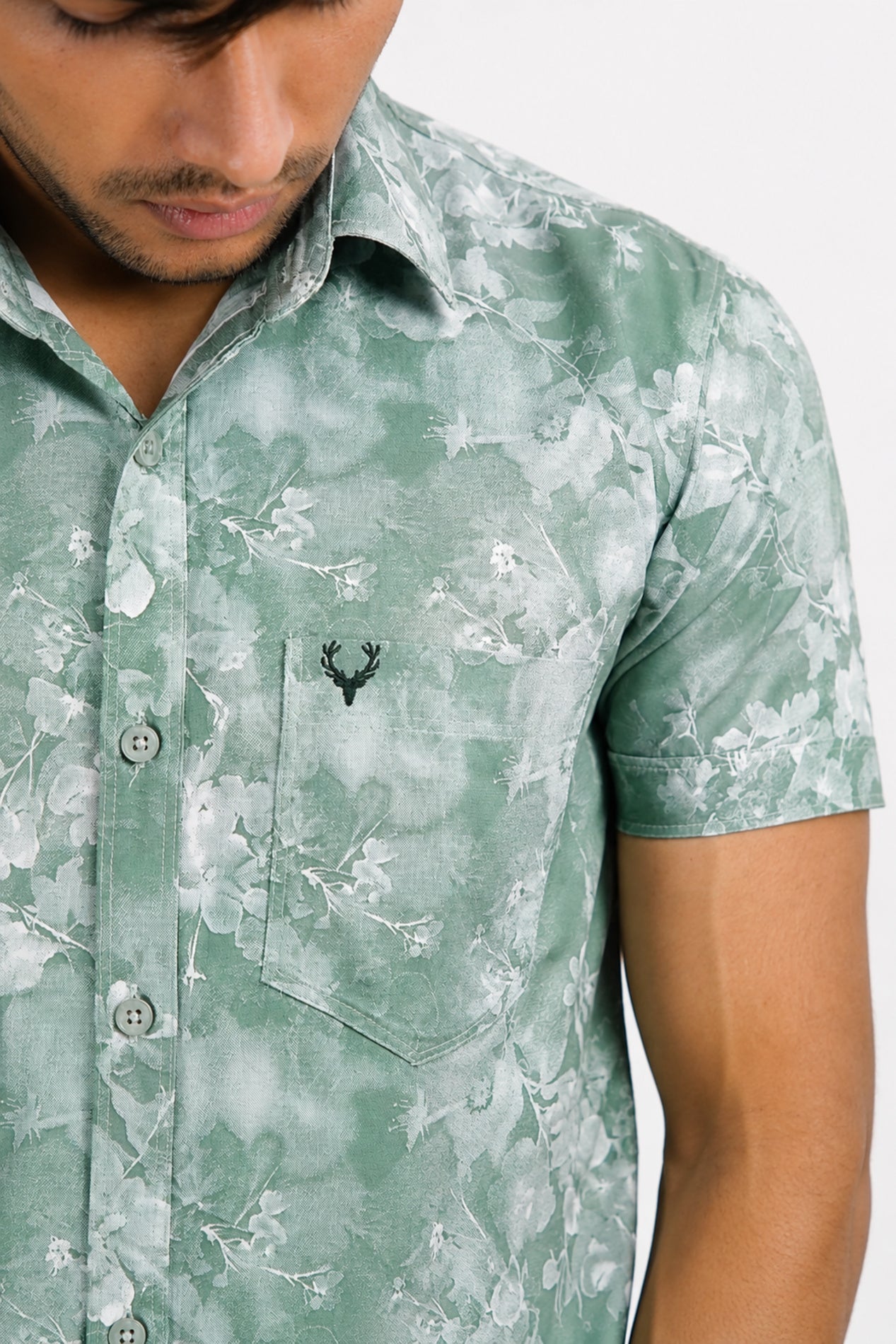 DOBHP GREEN | SLIM FIT PREMIUM POLO NECK CASUAL SHIRT | TEASERWEAR