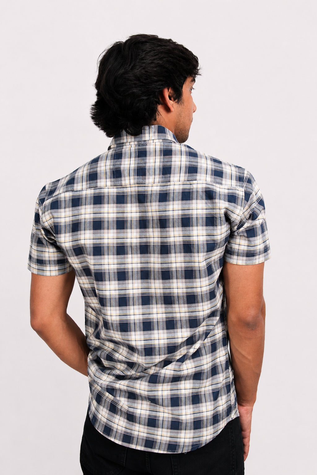 OXFHC NAVY BLUE | SLIM FIT PREMIUM POLO NECK CASUAL SHIRT | TEASERWEAR