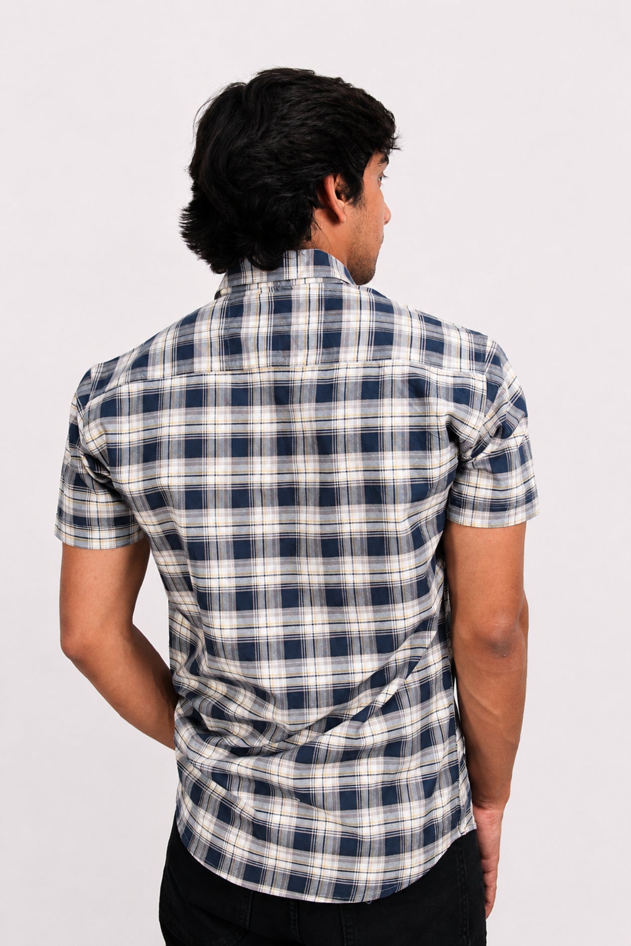 OXFHC NAVY BLUE | SLIM FIT PREMIUM POLO NECK CASUAL SHIRT | TEASERWEAR