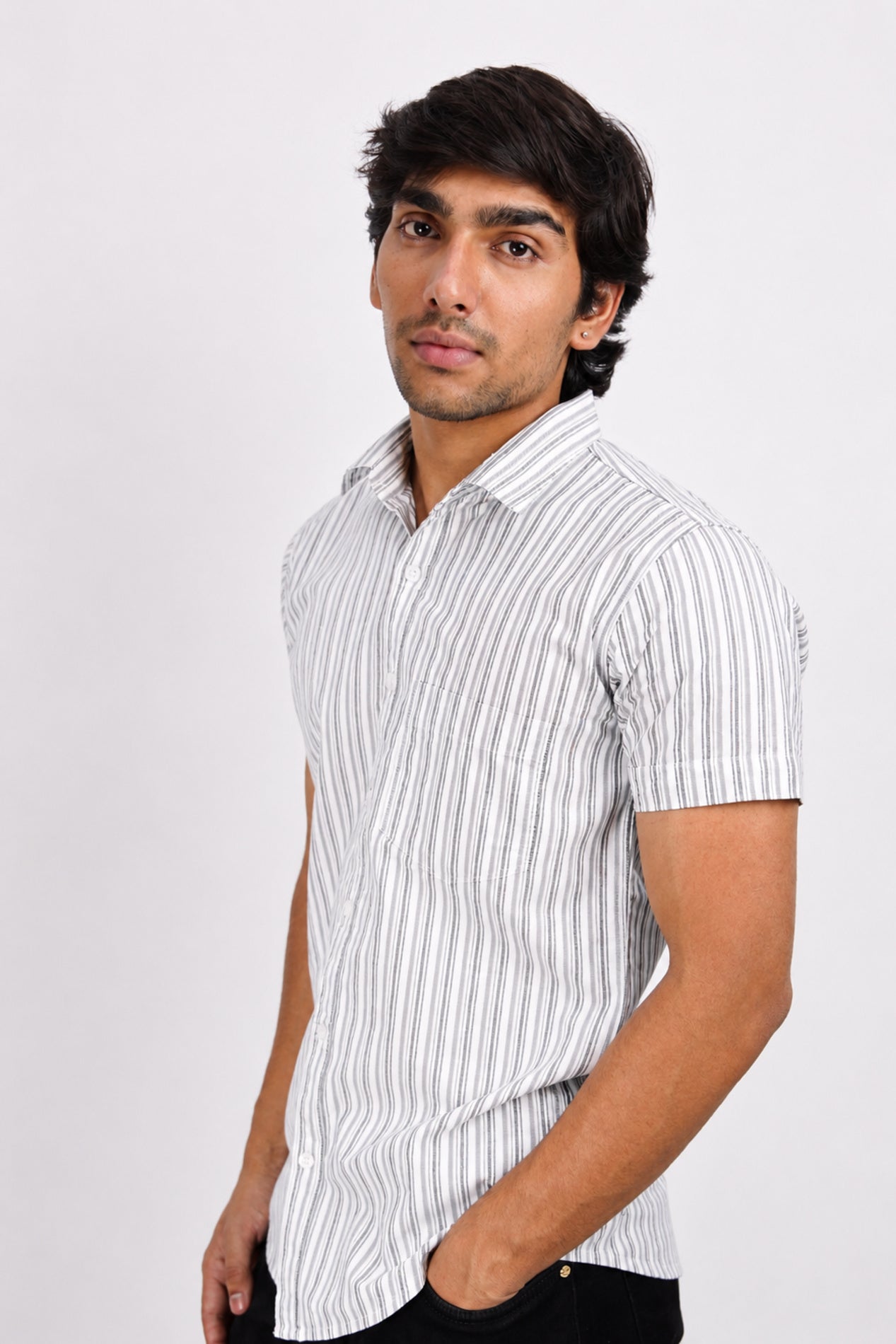 OXFHL LIGHT BLUE | SLIM FIT PREMIUM POLO NECK CASUAL SHIRT | TEASERWEAR