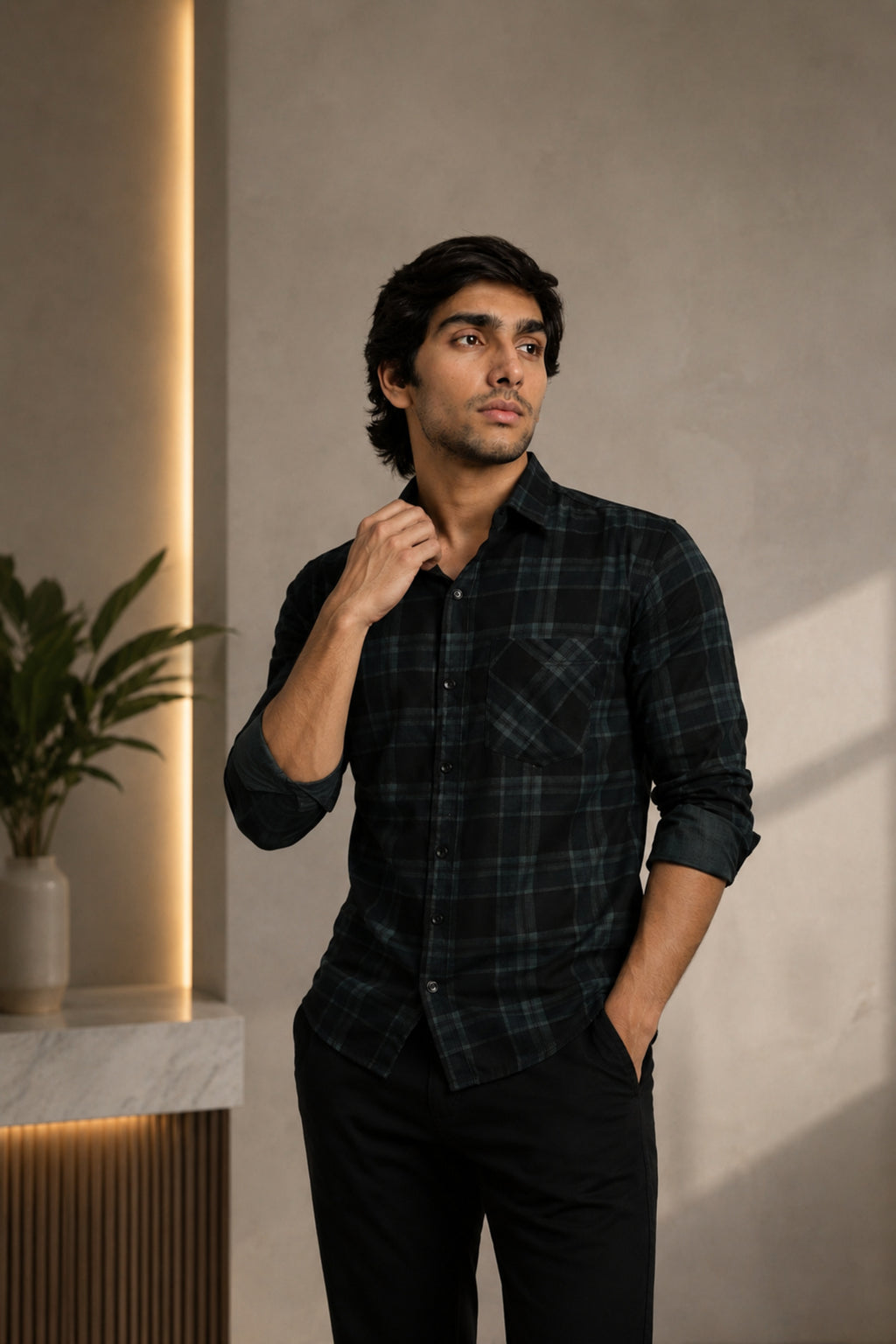 LAFC 2 GREEN | SLIM FIT PREMIUM POLO NECK CASUAL SHIRT | TEASERWEAR
