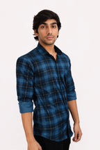 LAFC 2 BLUE | SLIM FIT PREMIUM POLO NECK CASUAL SHIRT | TEASERWEAR