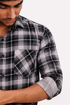 LAFC 2 LIGHT GREY | SLIM FIT PREMIUM POLO NECK CASUAL SHIRT | TEASERWEAR