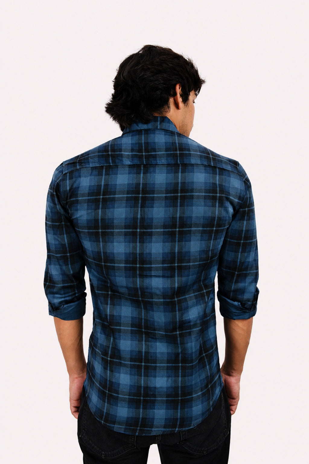 LAFC 2 BLUE | SLIM FIT PREMIUM POLO NECK CASUAL SHIRT | TEASERWEAR