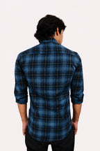 LAFC 2 BLUE | SLIM FIT PREMIUM POLO NECK CASUAL SHIRT | TEASERWEAR