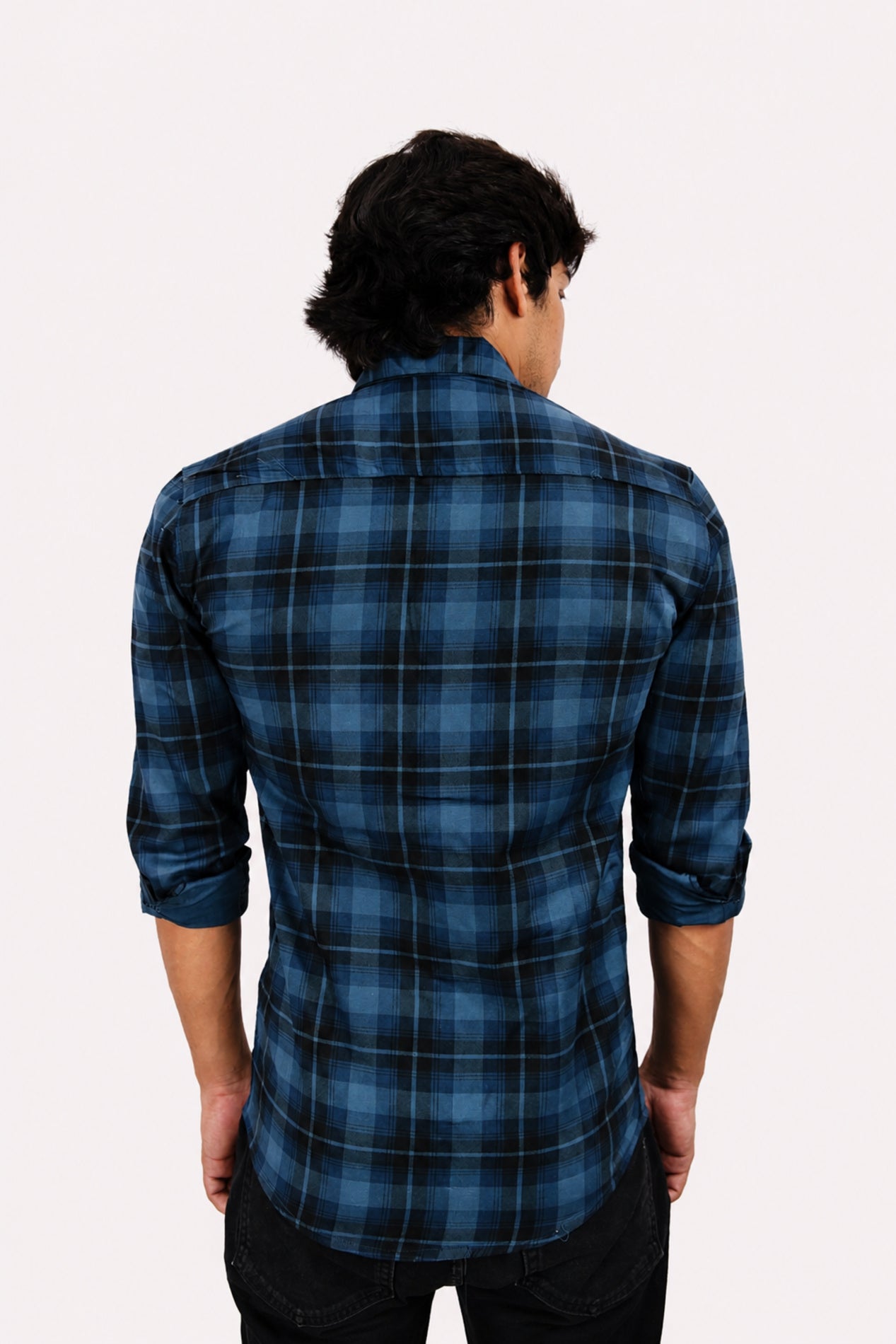 LAFC 2 BLUE | SLIM FIT PREMIUM POLO NECK CASUAL SHIRT | TEASERWEAR