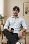 DOBC 2 GREY | SLIM FIT PREMIUM POLO NECK CASUAL SHIRT | TEASERWEAR