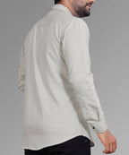 LAFRP LIGHT GREY | SLIM FIT PREMIUM POLO NECK CASUAL SHIRT | TEASERWEAR